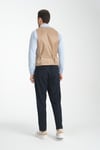 Yakalı Basic Kruvaze V Yaka Slim Fit Yelek