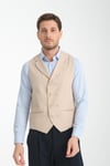 Yakalı Basic Kruvaze V Yaka Slim Fit Yelek