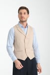 Yakalı Basic Kruvaze V Yaka Slim Fit Yelek