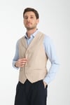 Yakalı Basic Kruvaze V Yaka Slim Fit Yelek