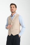Yakalı Basic Kruvaze V Yaka Slim Fit Yelek
