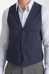 Yakalı Basic V Yaka Slim Fit Yelek