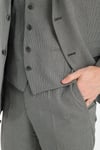 Yeşil Slim Fit Erkek Düz Mono Yaka Çift Yırtmaçlı Astarlı Takim Elbise