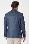 Yolix Erkek Antrasit Denim Görünümlü Spor Blazer Ceket