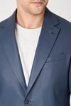 Yolix Erkek Antrasit Denim Görünümlü Spor Blazer Ceket