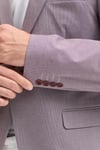 Zoilo Erkek Bordo Poliviskon Kumaşlı Dirsekli Slim Fit Spor Blazer Ceket