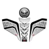 GP Kompozit CF Moto 250 NK 2018-2022 Uyumlu Tank Pad Seti Gri