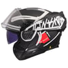 LS2 ADVANT 2 TAPE MAT SİYAH-BEYAZ KASK