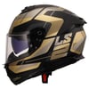 LS2 STREAM 2 ROAD MAT SİYAH-GOLD-GRİ MOTOSİKLET KASKI