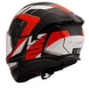 LS2 STREAM 2 ROAD MAT SİYAH-KIRMIZI-BEYAZ-GRİ KASK