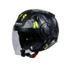 SWAY SW 766 POISON Matt Black Grey Yellow Yarım Kask