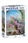 Afrikalı Kadınlar - Pembe Güller 2'li Puzzle Set