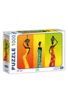 Afrikalı Kadınlar - Pembe Güller 2'li Puzzle Set