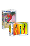 Anka Kuşu - Afrikalı Kadınlar 1000 Parça Puzzle 2'li Set