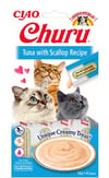 Ciao Churu Ton Balıklı Deniz Taraklı Krema Kedi Ödülü Eu104 4x14 Gr