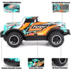 Gepettoys Full Fonksiyon LED Işıklı Gövde 1:24 Off Road Şarjlı Uzaktan Kumandalı Yarış Arabası Turkuaz