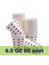 Karton Bardak 6.5 OZ 50 Adet