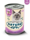 Naturelife Kuzu Etli Ezme Kedi Konservesi 400gr x 12 Adet