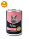 Reflex Plus Parça Etli Somonlu Kedi Konservesi 400 gr (12 Adet)