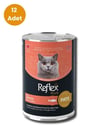 Reflex Plus Somonlu Pate Form Kedi Konservesi 395 gr (12 Adet)
