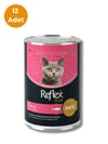 Reflex Plus Somonlu Pate Form Yavru Kedi Konservesi 395 gr (12 Adet)