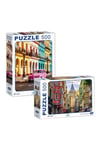 Venedik - Havana 500 Parça Puzzle 2'li Set