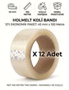 Vetrox Hotmelt Koli Bandı 45 mm x 100 Metre Tam Sarım - 12 Adet