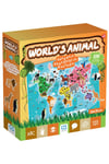 World's Animal Dünyanın Hayvanları 50x70cm 100 Parça Eğitici Çocuk Yapboz-Puzzle Serisi