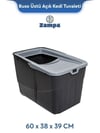 Zampa Plus Buxo Üstü Açık, Kapalı Kedi Tuvaleti 60x38x39 cm (ZIT2716)