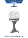 Zampa Plus Chiara Üstü Açılabilir Stantlı Kuş Kafesi Beyaz 56,5x36,5x60+70cm (ZIT-2846)