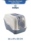 Zampa Plus Netta Maxi Üstü Açılır Kedi Tuvaleti 66x49x50 cm (ZIT-3072)