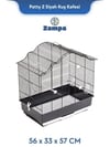 Zampa Plus Patty 2 Kuş Kafesi Siyah 56x33x57cm (ZIT-2907)
