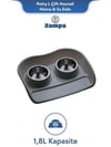 Zampa Plus Potty L Çift Hazneli Mama & Su Kabı 1.8L (ZIT-2686)
