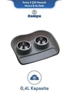 Zampa Plus Potty S Çift Hazneli Mama & Su Kabı 0.4L (ZIT-2679)