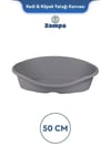 Zampa Plus Toffee Plastik Kedi & Köpek Yatağı 1 - 50cm Gri (ZIT-2334)