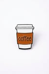 Coffee Cup Pin-Rozet | Çanta, Kot Ceket ve Sırt Çantası Aksesuarı