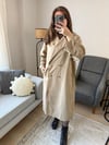 Beli Kemerli Oversize Trençkot