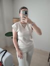 Modal Kumaş Taş Rengi Takım