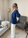 Omuz Düğme Tasarımlı Denim Ceket Gömlek