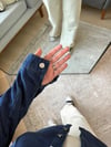 Omuz Düğme Tasarımlı Denim Ceket Gömlek