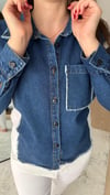 Tasarım Denim Poplin Gömlek