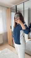 Tasarım Denim Poplin Gömlek