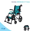 SDM863LABJ-12'' Alüminyum Refakatçı Tekerlekli Sandalye 12'' İnç (TURKUAZ)