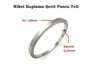 0,15x10mm Nikel Kaplı Punta Teli - 1 Kg