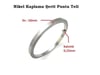 0,15x10mm Nikel Kaplı Punta Teli - 3 metre