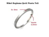 0,15x8mm Nikel Kaplı Punta Teli - 1 Kg