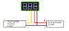 3 Kablolu 0V - 100V DC Dijital Voltmetre - 0.36''