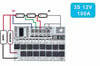 3S 100A 12.6V Balanslı Lityum Batarya BMS (Beyaz PCB)
