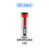 50 Adet Orion 18650P 3.7V 2450 mAh 12C Şarj Edilebilir Li-ion Pil