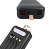 POWERMASTER K047-20 20000MAH DİJİTAL GÖSTERGELİ USB-MICRO-LIGHTNING-TYPE-C GİRİŞLİ KABLOLU POWERBANK